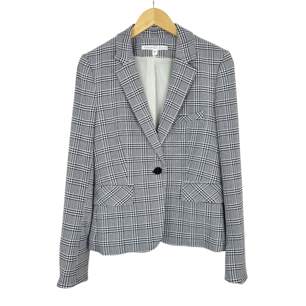 Veronica Beard Schoolboy Dickey Jacket Blazer Plaid Career Classic Women’s‎ 10